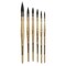 Da Vinci Petit Gris Pur Blue Squirrel Brush - 4015 Quill, Set of 6, Short Handle